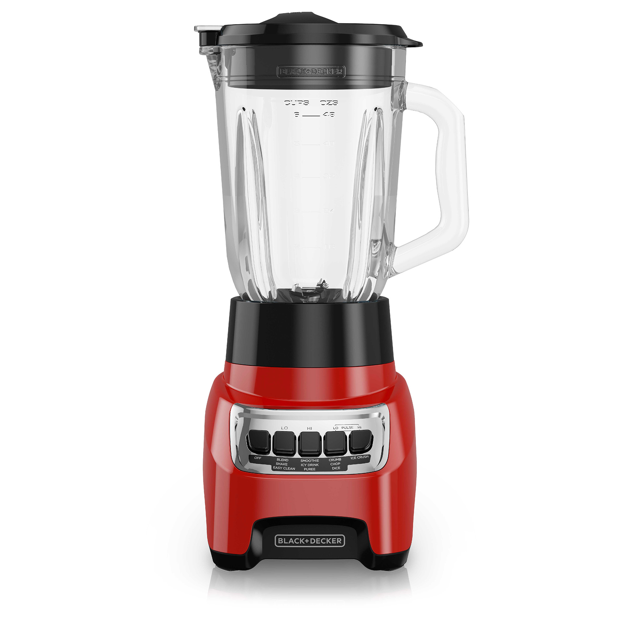 PowerCrush Multi Function Blender with 6 Cup Glass Jar Red